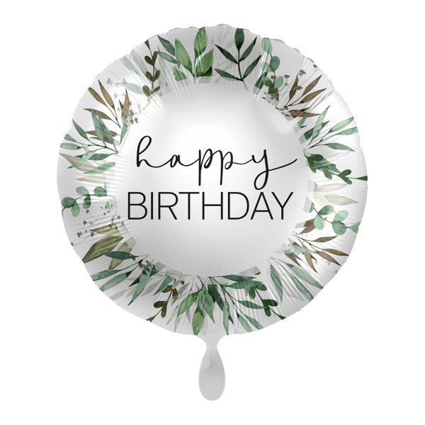 Heliumballon-Geschenk "Happy Birthday" Silver XXL Set Deluxe