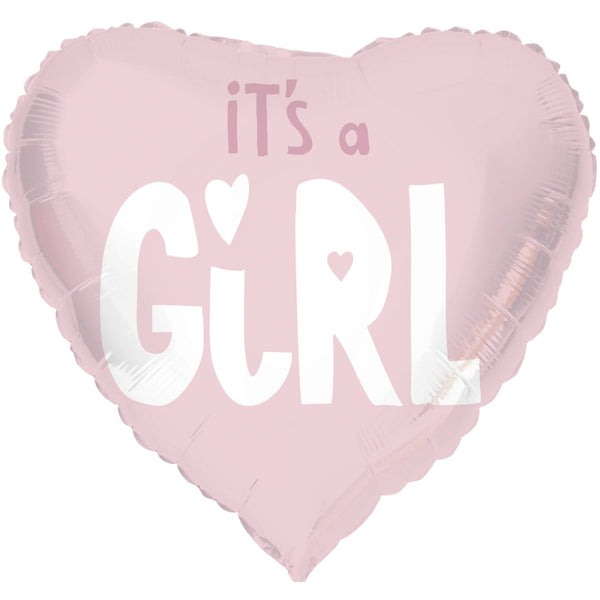 Heliumballon-Geschenk "It's a Girl" Herz