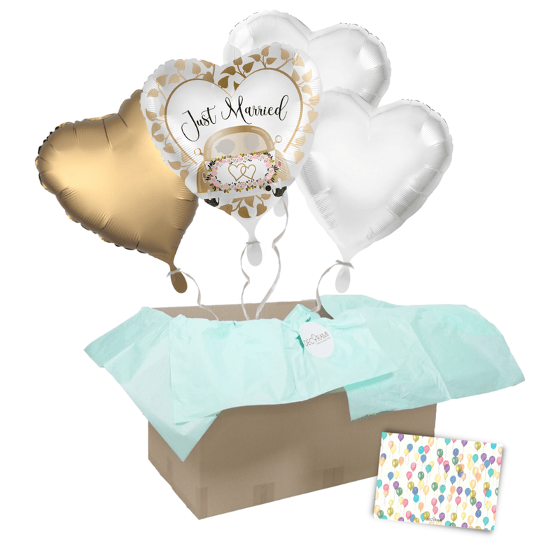 Heliumballon-Geschenk ''Just Married''