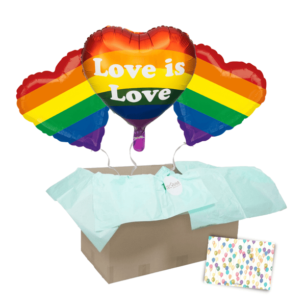 Heliumballon-Geschenk "Love is Love"