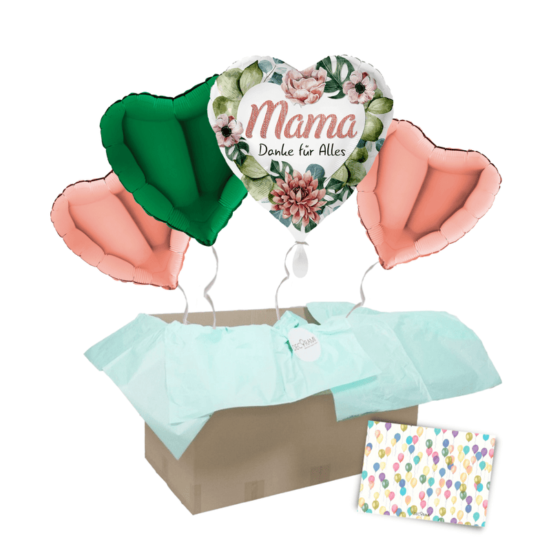 Heliumballon-Geschenk "Mama, Danke für Alles"