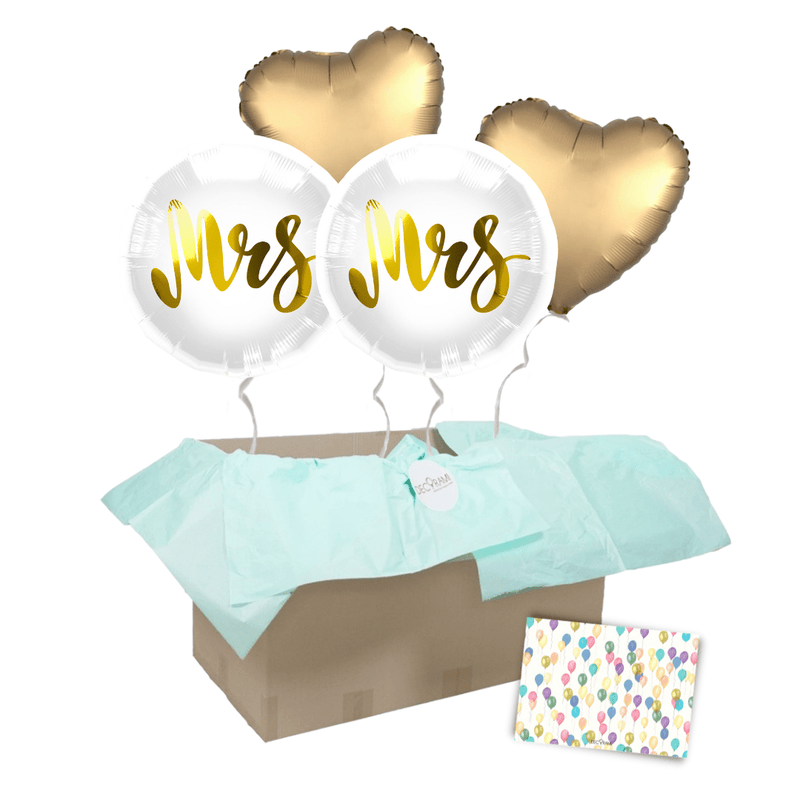 Heliumballon-Geschenk "Mr & Mrs"