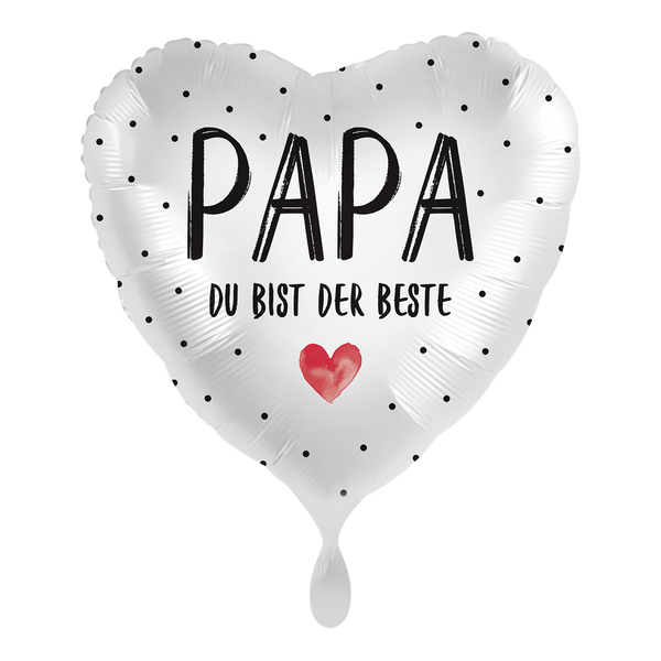 Heliumballon-Geschenk "Papa Du bist der Beste" Schwarz