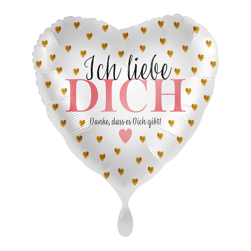 Heliumballon-Geschenk Valentinstag "Ich liebe Dich...Danke, dass es Dich gibt!" inkl. Liebeskarte