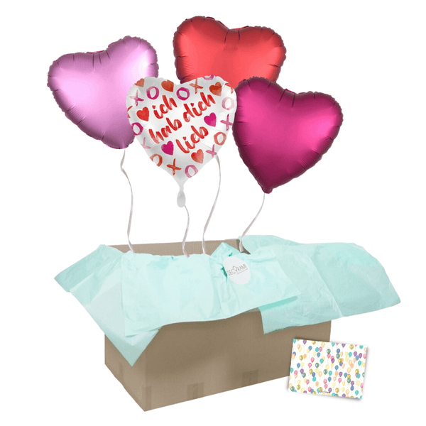 Heliumballon-Geschenk "XOXO"