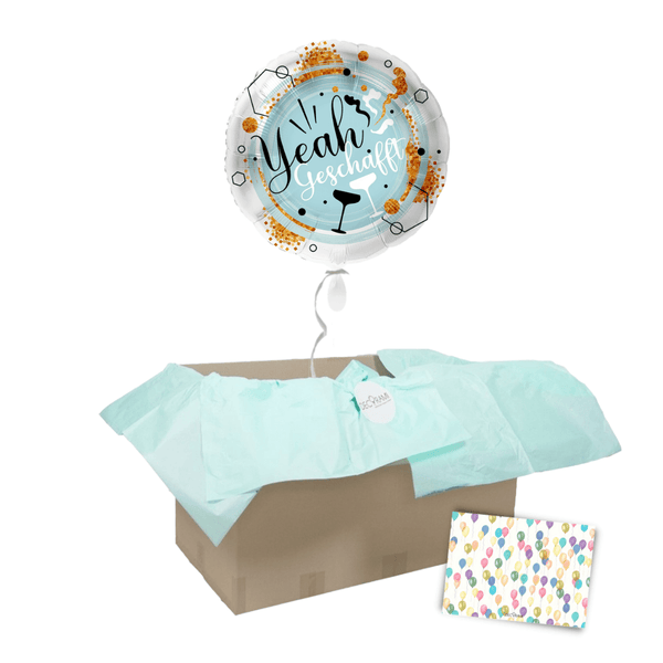 Heliumballon-Geschenk "Yeah geschafft"
