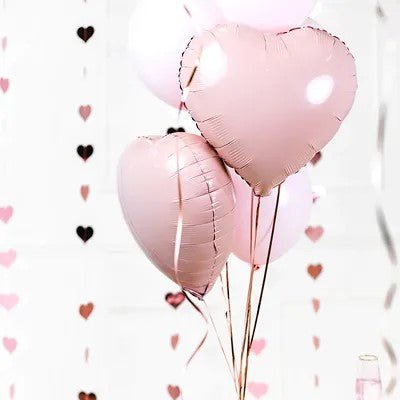 Herzballon Rosa Pastell