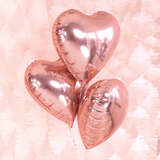 Herzballon Roségold