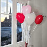 Herzballon-Set Deluxe Romantik-Mix 20 Stk.