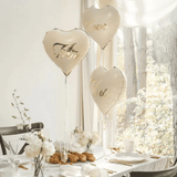 Herzballons "Mr. & Mrs." 2 Stk.