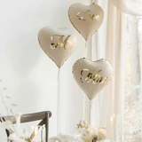 Herzballons "Mr. & Mrs." 2 Stk.