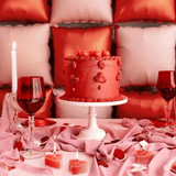 Herzförmige Teelichter Rot 10 Stk.