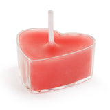 Herzförmige Teelichter Rot 10 Stk.