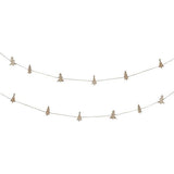 Holz-Girlande mit Tannenbaum-Kartenhaltern