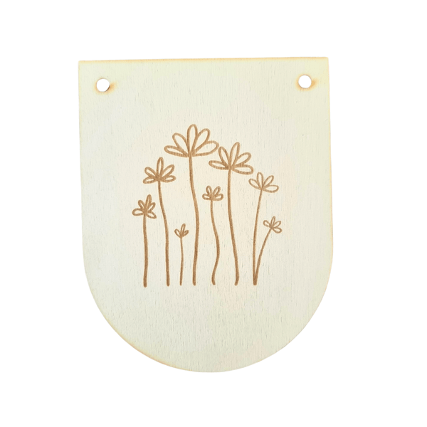 Holzwimpel Wildblumen
