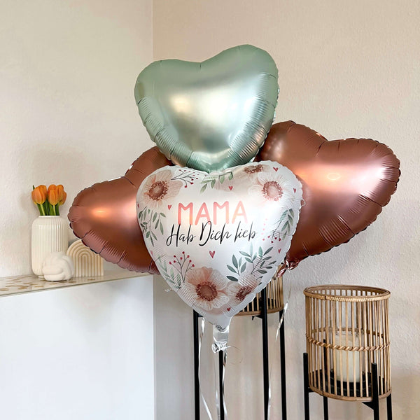 Heliumballon-Geschenk "Mama, Hab Dich lieb"