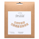 Jute-Girlande "Happy Birthday"