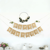 Jute-Girlande "Happy Birthday"