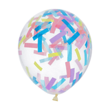 Konfetti-Ballons Ø 30cm Pastell Streusel 4 Stk.
