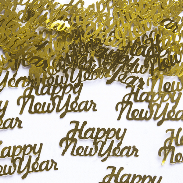 Konfetti "Happy New Year" Gold