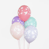 Luftballon Ø 30cm Blumen & Schmetterlinge 5 Stk.