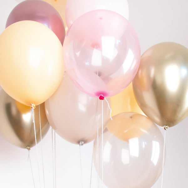 Luftballon Ø 30cm Gold Mix 10 Stk.