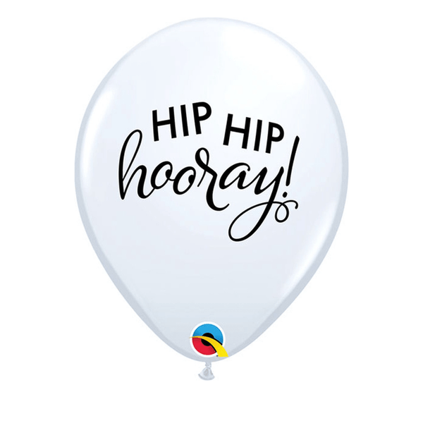 Luftballon Ø 30cm "Hip Hip Hooray" 25 Stk.