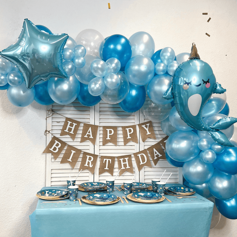 Luftballon Ø 30cm Pearl Blau 50 Stk.