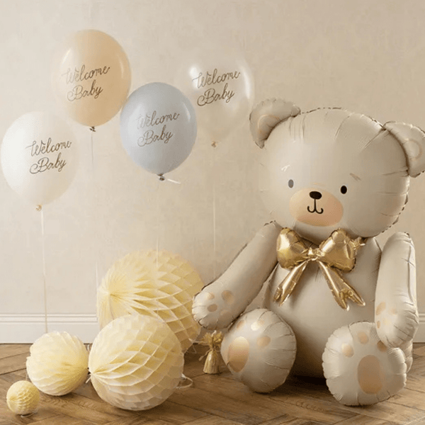 Luftballon Ø 30cm "Welcome Baby" 6 Stk.