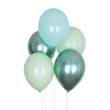 Luftballon Ø 30cm Grün Teal Mix 10 Stk.