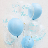 Luftballon-Set "Baby Shower" Blau 10 Stk.