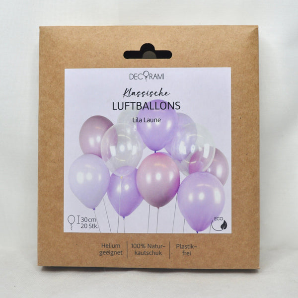 Luftballon-Set Lila Laune 20 Stk.