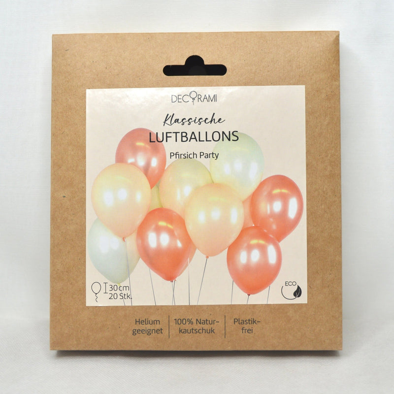 Luftballon-Set Pfirsich Party 20 Stk.