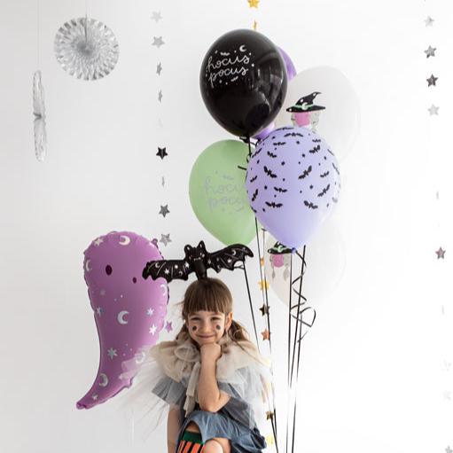 Luftballons Hexe und Fledermäuse 6 Stk.