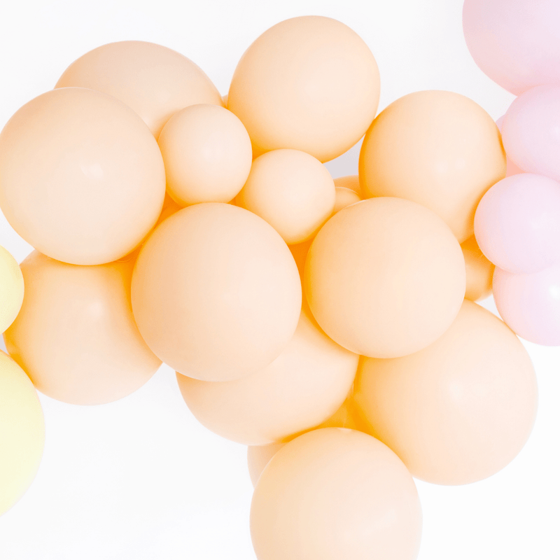 Mini Ballons Ø 12cm Pastell Apricot 100 Stk.