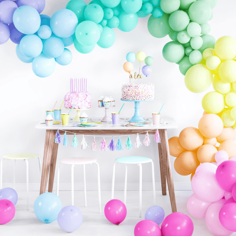 Mini Ballons Ø 12cm Pastell Apricot 100 Stk.
