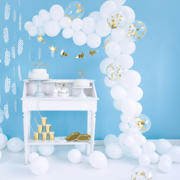 Mini Ballons Ø 12cm Pastell Weiß 100 Stk.
