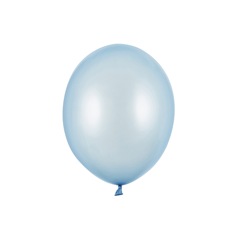 Mini Ballons Ø 12cm Pearl Hellblau 10 Stk.