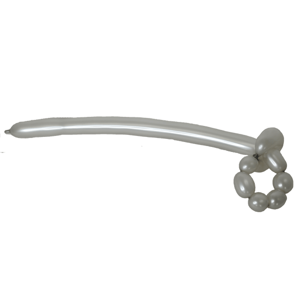 Modellierballon Silber 10 Stk.