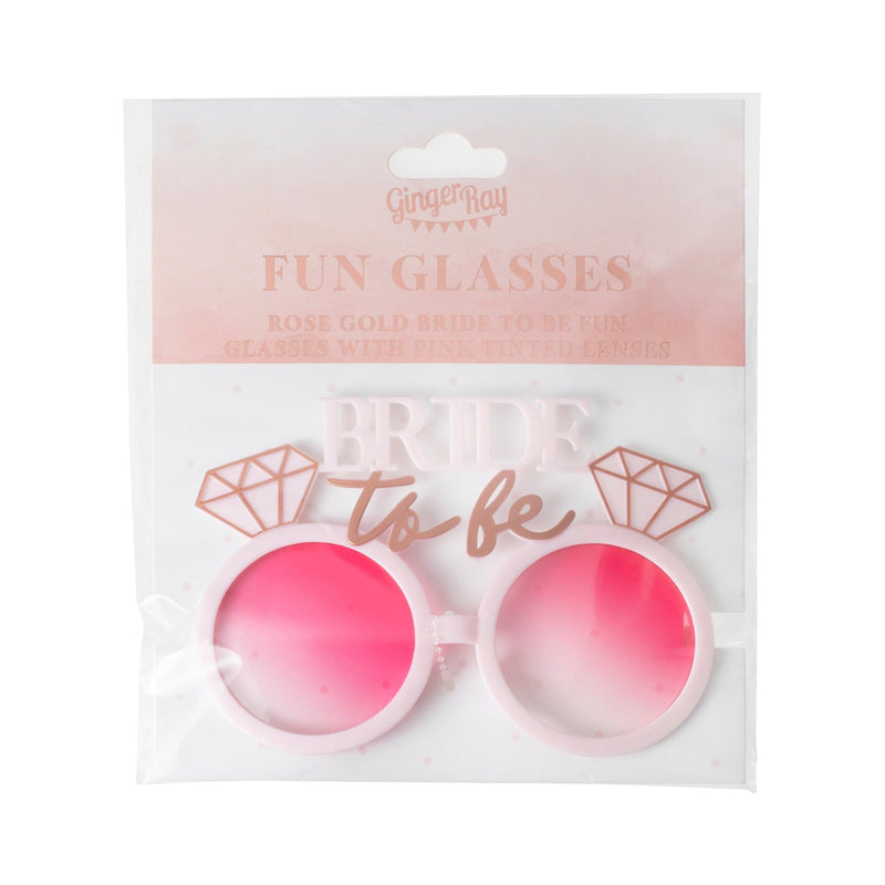 Motto Sonnenbrille "Bride To Be" Rosa