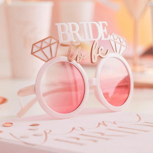 Motto Sonnenbrille "Bride To Be" Rosa