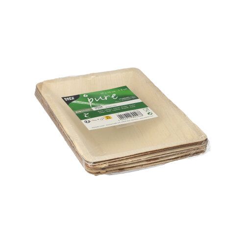 Palmblatt Schalen Eckig 17cm 6 Stk.