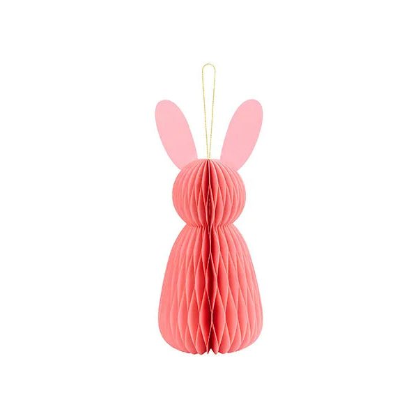 Papierdeko-Waben Hase Rosa