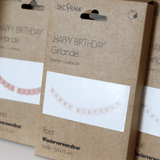 Papiergirlande "Happy Birthday" Weiß - DECORAMI 