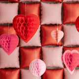 Papierwaben-Ornament 3er-Set Herzen