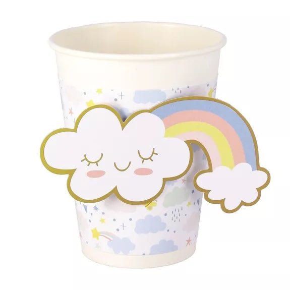 Pappbecher Einhorn Pastell 6 Stk.
