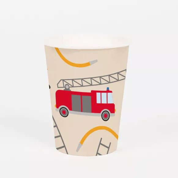 Pappbecher Feuerwehr 8 Stk.