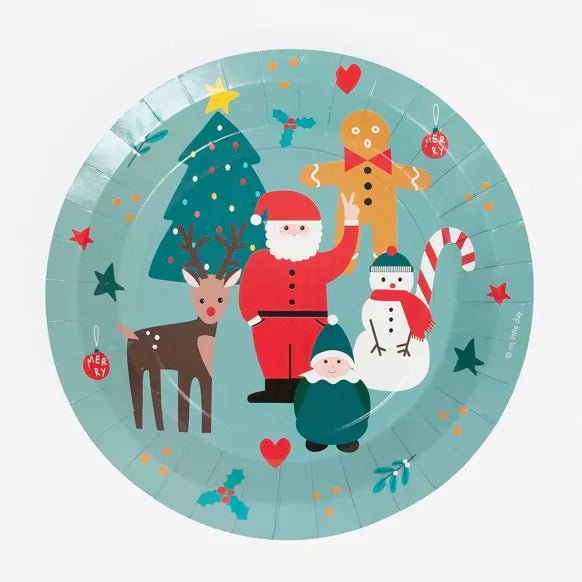 Pappteller Weihnachten 8 Stk.