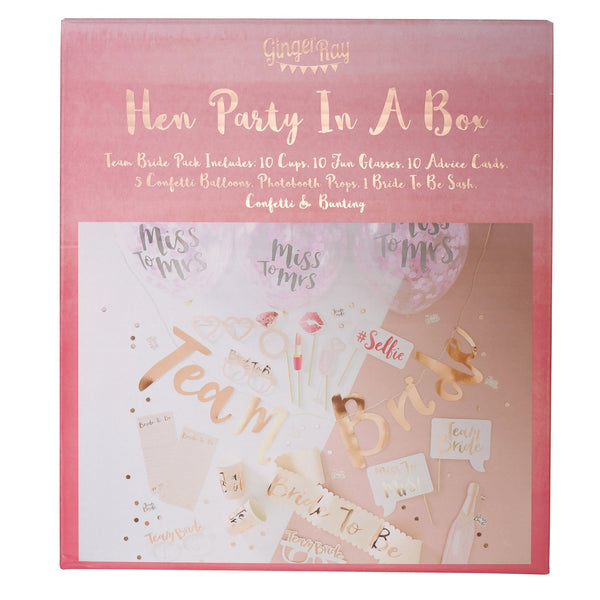 Party Gesamt-Set JGA XL Team Bride