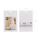 Partyvorhang lang Satin Gold Glitzer